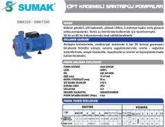 SUMAK SMK220 Kademeli Pompa