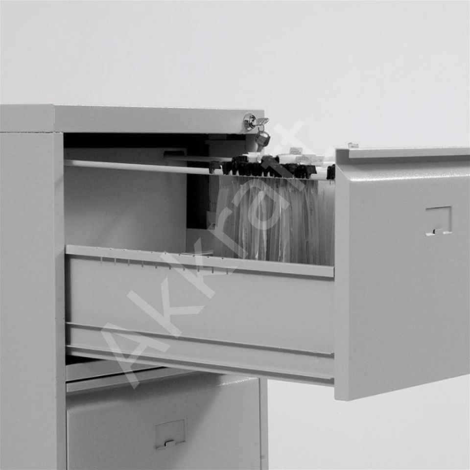 4 Çekmeceli Çelik Dosya Dolabı/TELESKOBİK RAYLI_EN İYİ FİYAT_12 AY TAKSİT