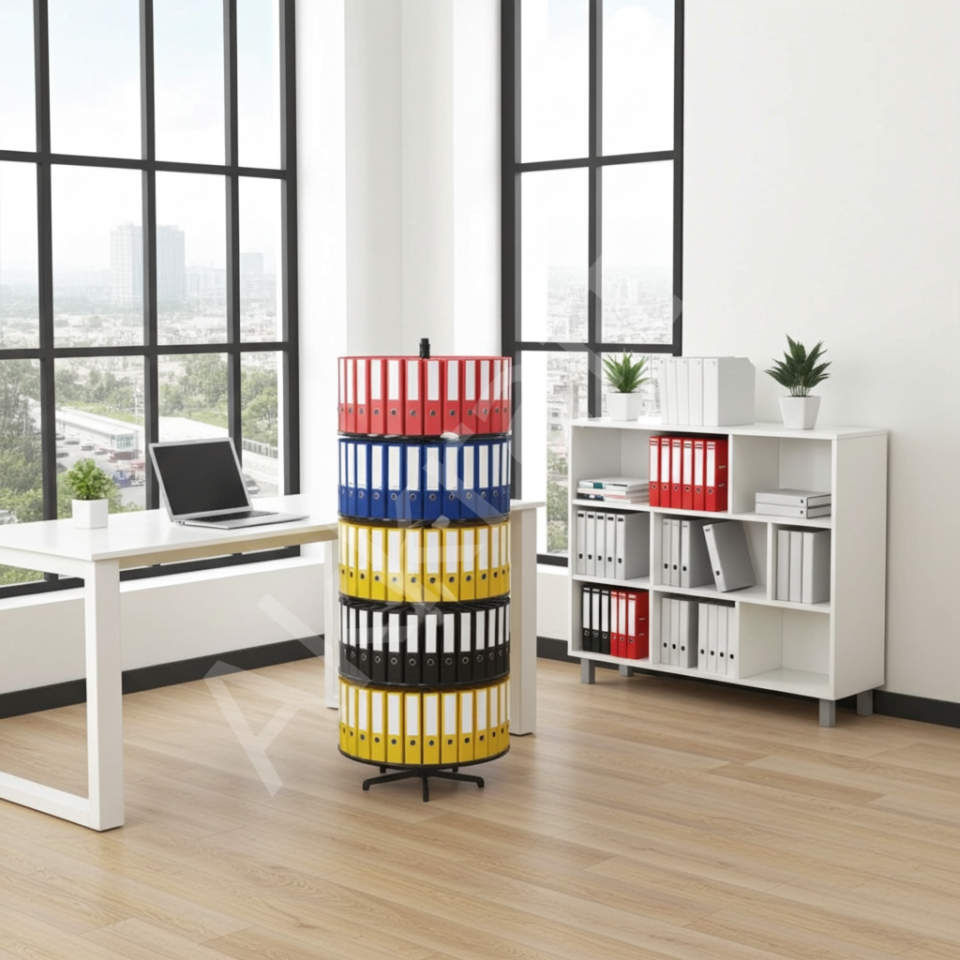 Akkraft 5 Katlı Döner Klasör Dolabı 70 cm