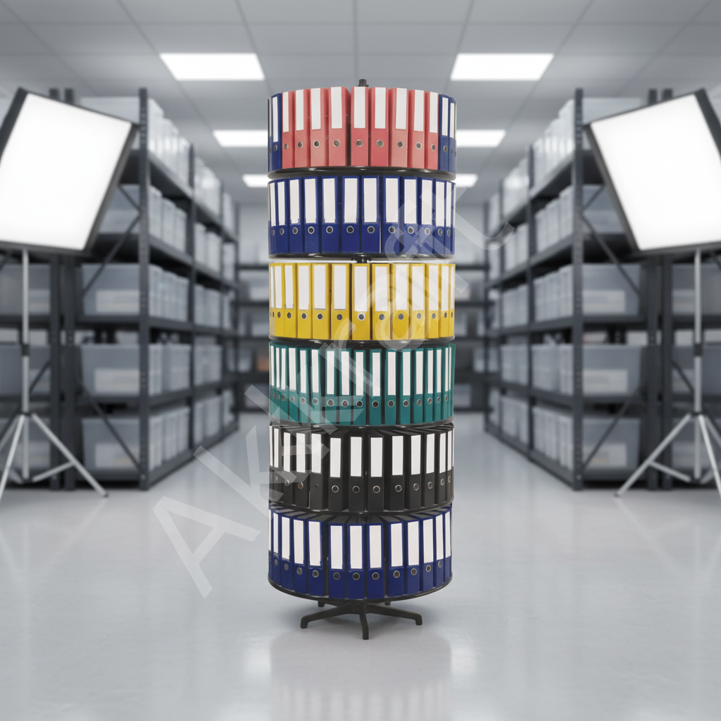 Akkraft 6 Katlı Döner Klasör Dolabı 85 cm