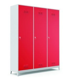 Üç Kapılı Soyunma Dolabı 40 x 117 x 185h  GRİ (7035)