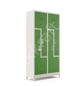 Dört Kapılı Z Soyunma Dolabı/Şifreli