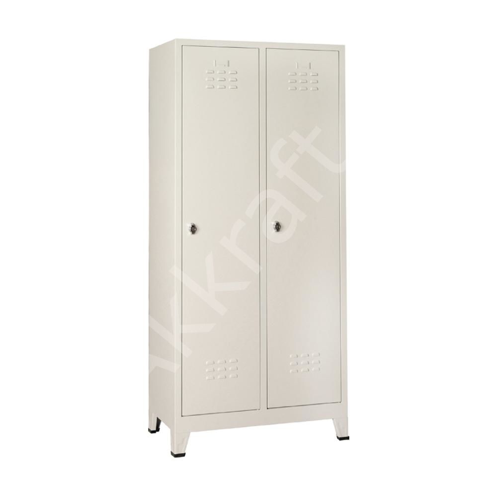 EKONOMİK İKİLİ SOYUNMA DOLABI ( GRİ-RAL7035 )