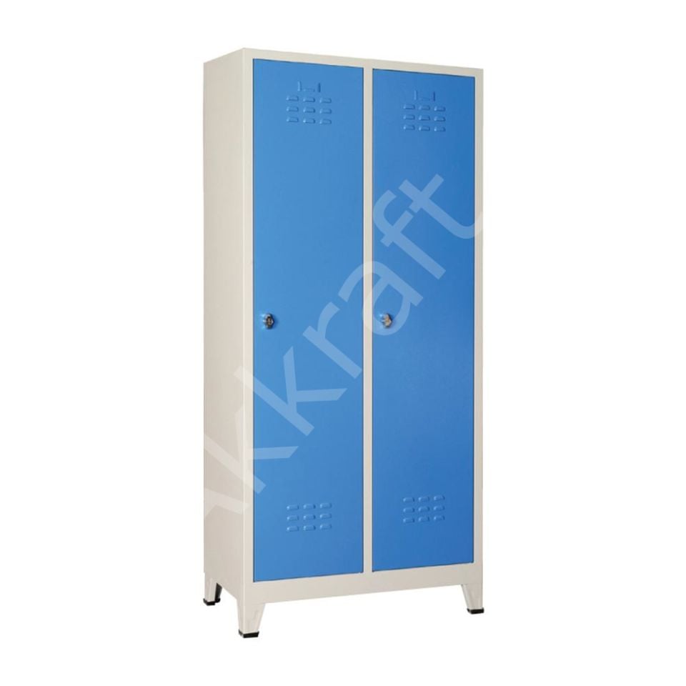 EKONOMİK İKİLİ SOYUNMA DOLABI ( GRİ-RAL7035 )