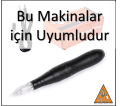 1 ADET 3F KARTUŞLU İĞNE - HYBRID MAKİNA UYUMLU STERİL TİTANYUM KALICI MAKYAJ MAKİNASI İĞNESİ