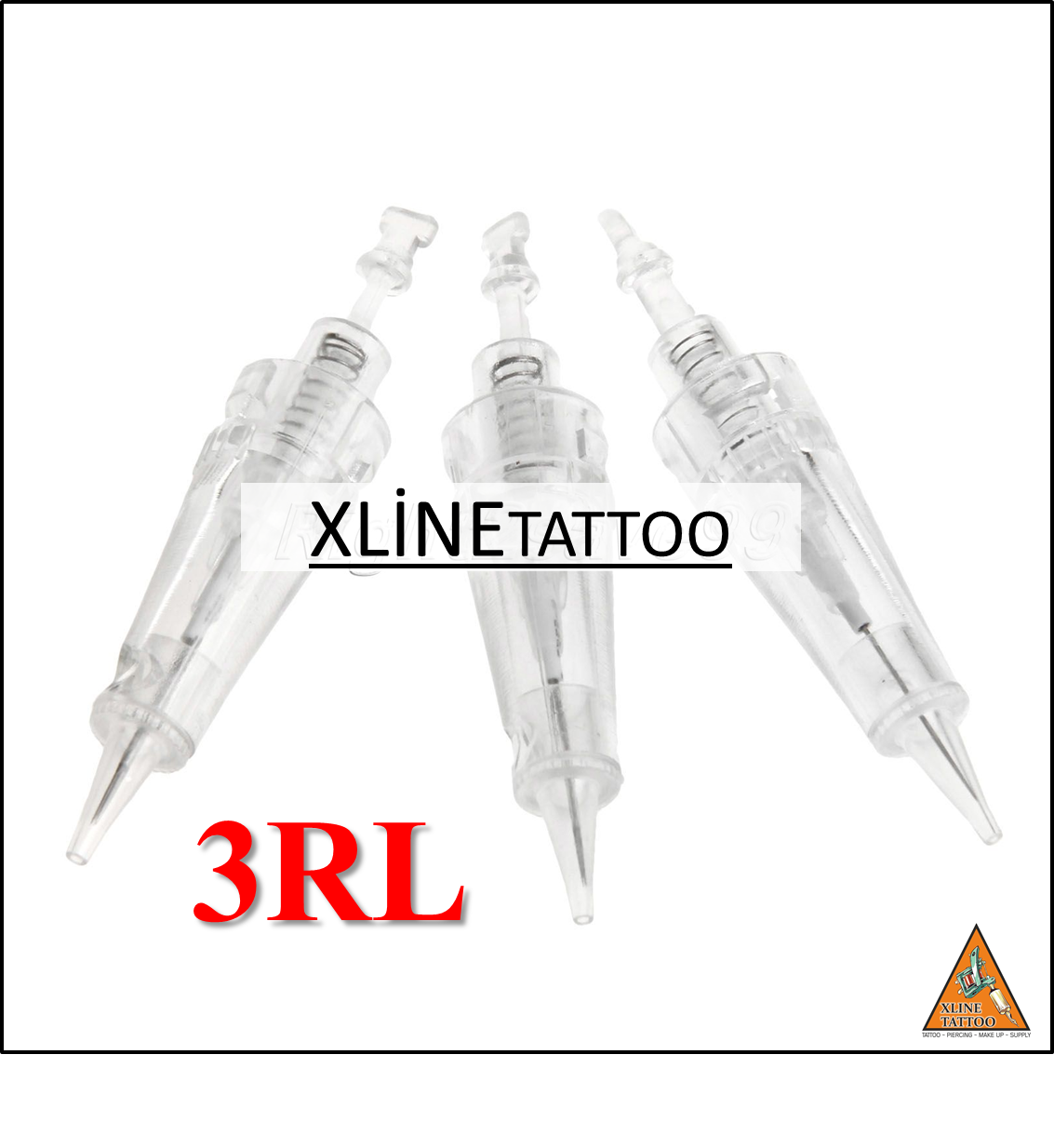 XL-303R 10 ADET 3RL KARTUŞLU İĞNE-HYBRID MAKİNA UYUMLU STERİL TİTANYUM KALICI MAKYAJ MAKİNASI İĞNESİ