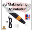 XL-303 1 ADET 3RL KARTUŞLU İĞNE-HYBRID MAKİNA UYUMLU STERİL TİTANYUM KALICI MAKYAJ MAKİNASI İĞNESİ