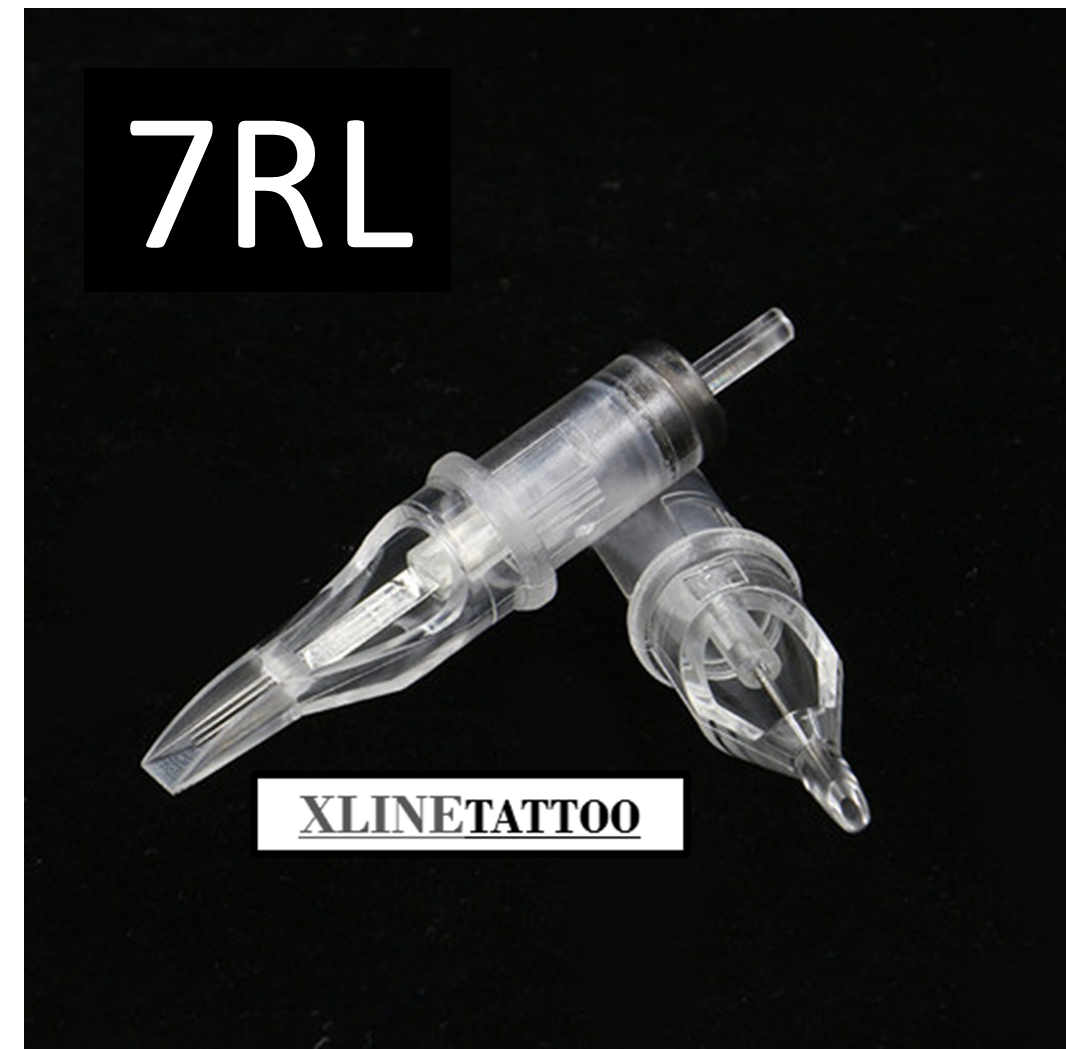 XLTN-047R 10 ADET 7RL KARTUŞLU İĞNE - CHEYENNE HAWK UYUMLU STERİL TİTANYUM DÖVME MAKİNASI İĞNESİ