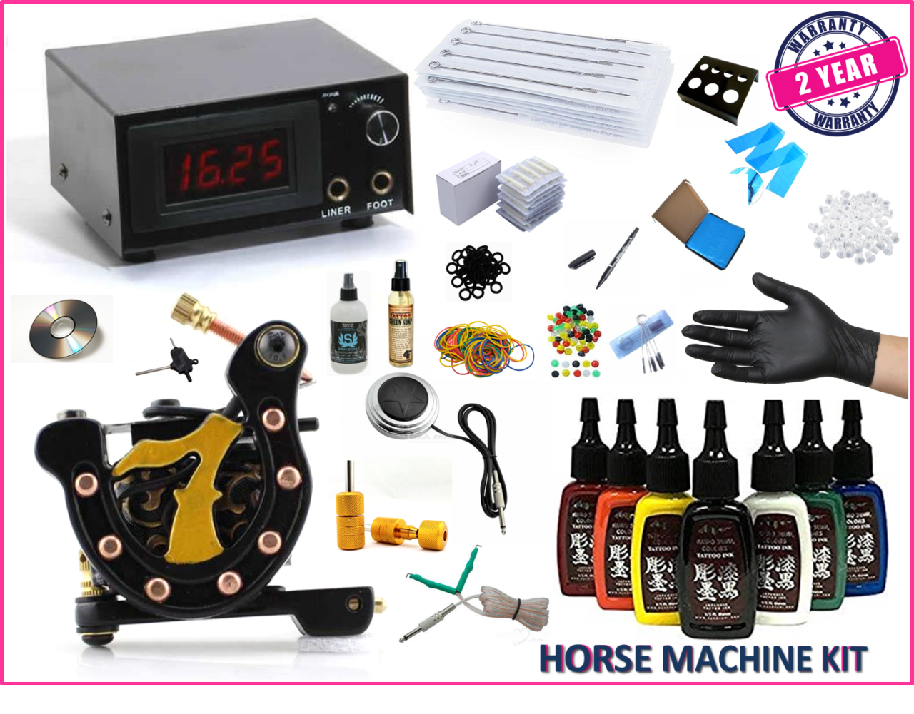 YELLOW HORSE TATTOO DÖVME MAKİNASI FULL SET