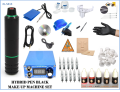 XL-5413 HYBRID ÇANTALI  BLACK TATTOO PEN KALICI MAKYAJ MAKİNASI SETİ - FULL SET