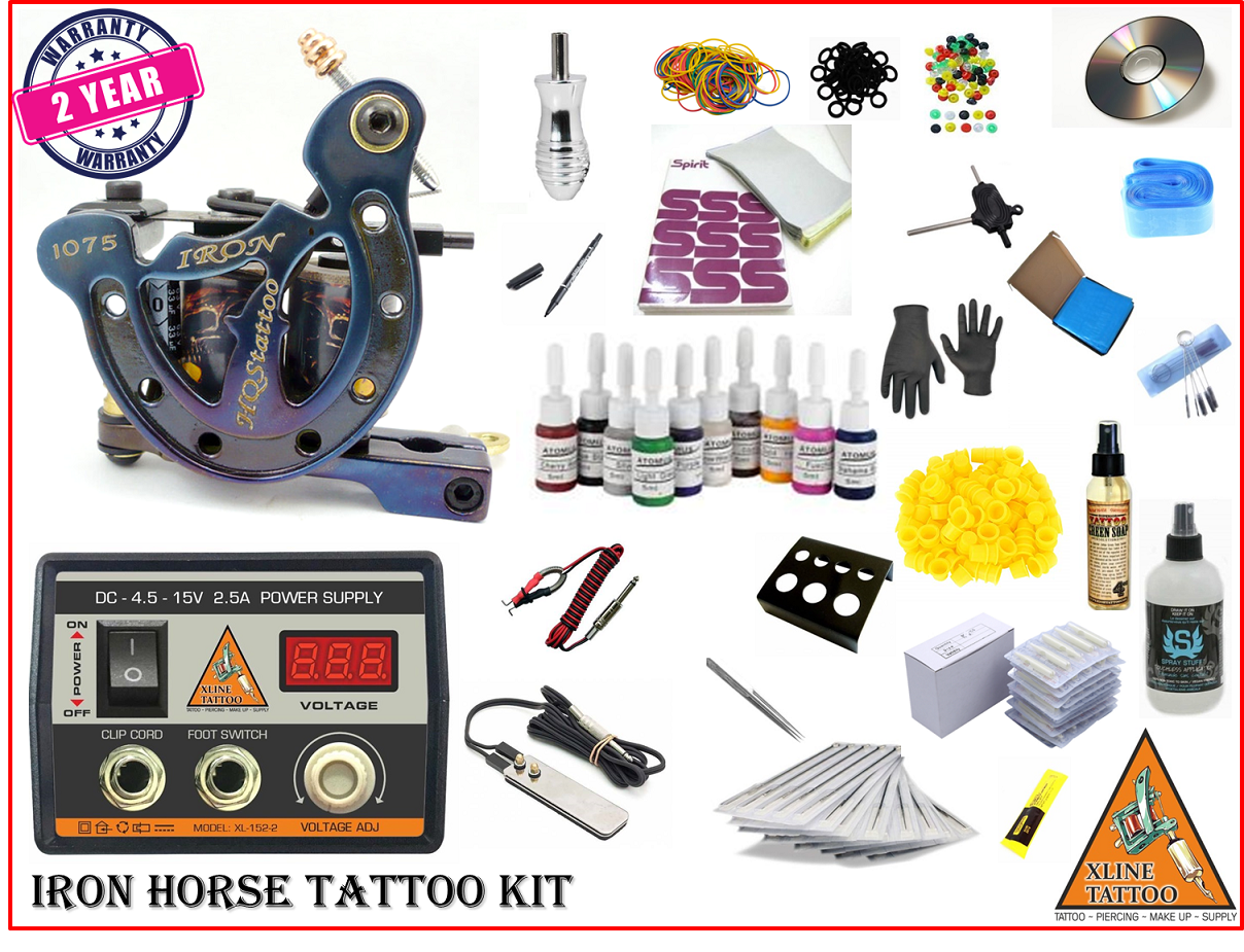 XL-799 IRON HORSE TATTOO DÖVME MAKİNASI SETİ PROFESYONEL