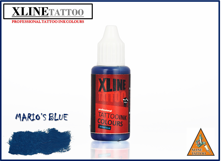MARIO'S BLUE TATTOO DÖVME BOYASI - MÜREKKEBİ ( 20 ML )