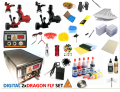 DİJİTAL ADAPTÖRLÜ ÇİFT MAKİNALI DRAGON FLY DÖVME SETİ -  - ÜCRETSİZ KARGO