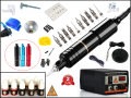 XL-5338A HYBRID ÇANTALI BLACK TATTOO PEN KALICI MAKYAJ MAKİNASI SETİ - MABUCHI MOTOR