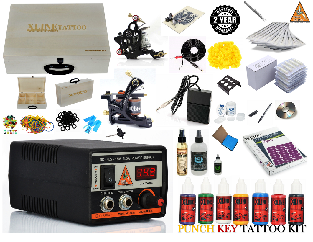 XL-1299 PUNCHKEY ÇANTALI ÇİFT MAKİNALI DÖVME SETİ