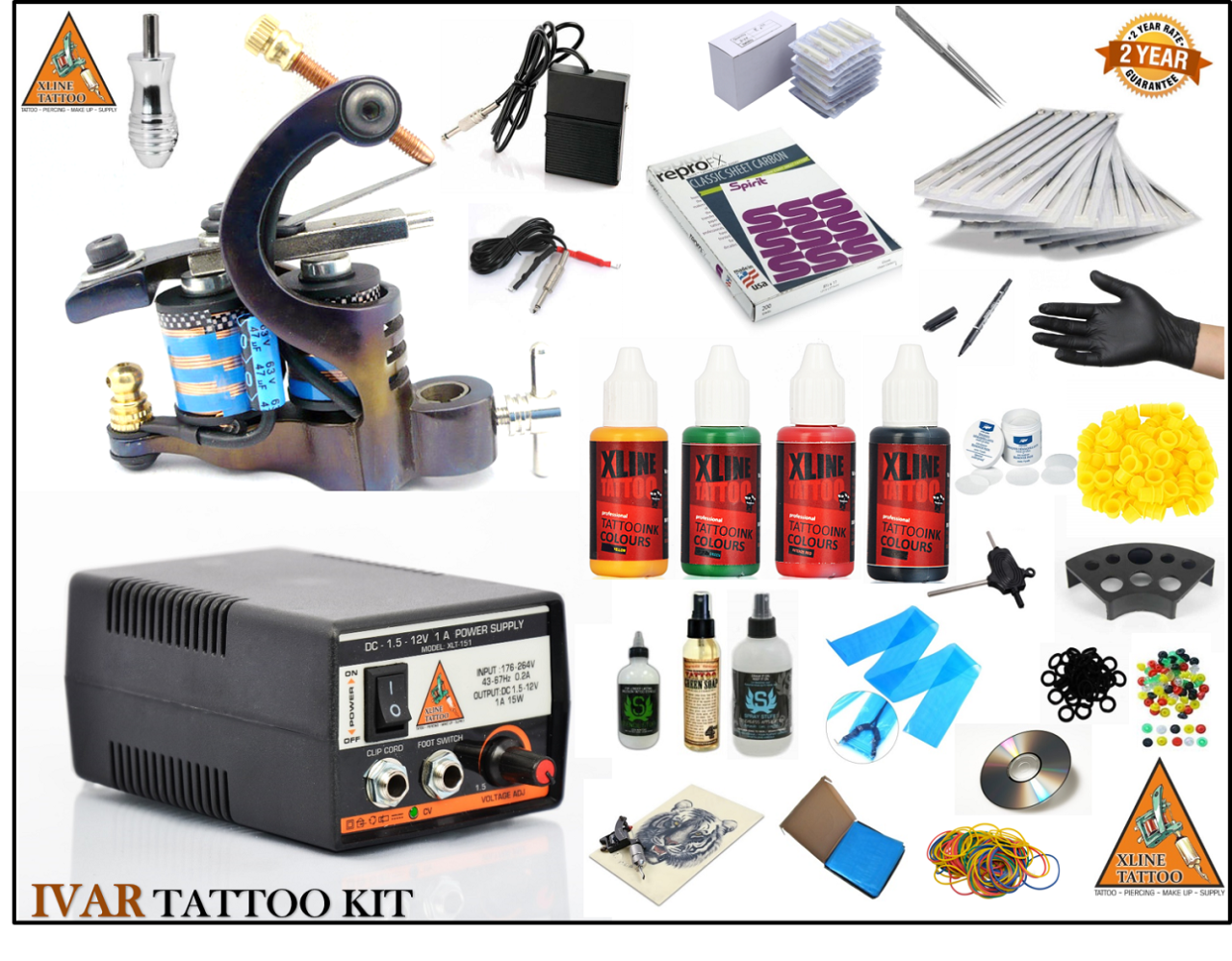XL-699 IVAR TATTOO DÖVME MAKİNASI FULL SET
