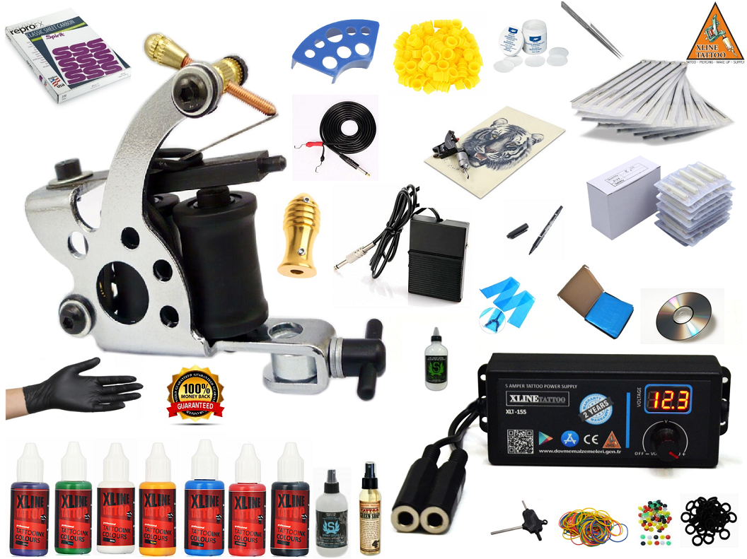 XL-499 SILVER POINT TATTOO DİJİTAL TATTOO DÖVME MAKİNASI SETİ PROFESYONEL