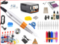 XL-301E HYBRID ÇANTALI SILVER TATTOO PEN DÖVME MAKİNASI SETİ - SWISS MOTOR