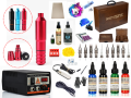 XL-5338B ÇANTALI HYBRID TATTOO PEN DÖVME MAKİNESİ SETİ