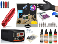 XL-5340B ÇANTALI HYBRID TATTOO PEN DÖVME MAKİNESİ SETİ