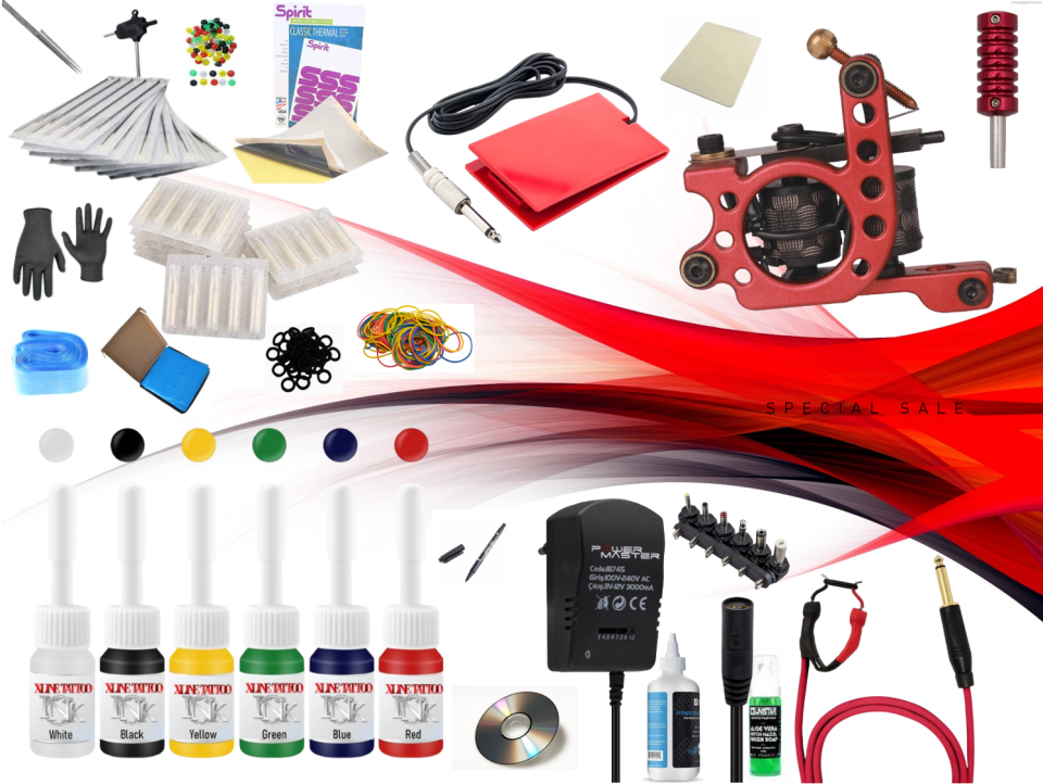XL-7538 Tattoo Dövme Makinası Seti Profesyonel
