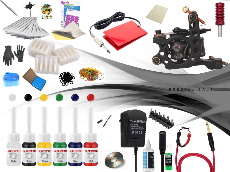 XL-7539 Tattoo Dövme Makinası Seti Profesyonel