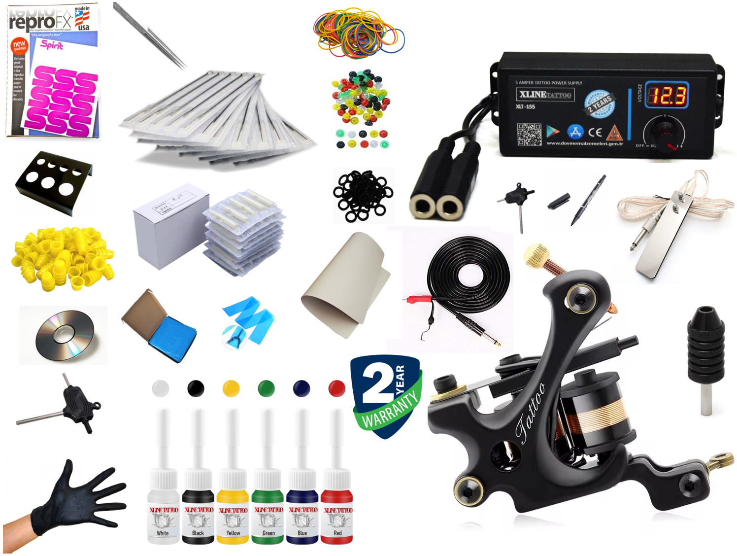 XL-7518 DİJİTAL EKRANLI DÖVME SETİ - FULL SET
