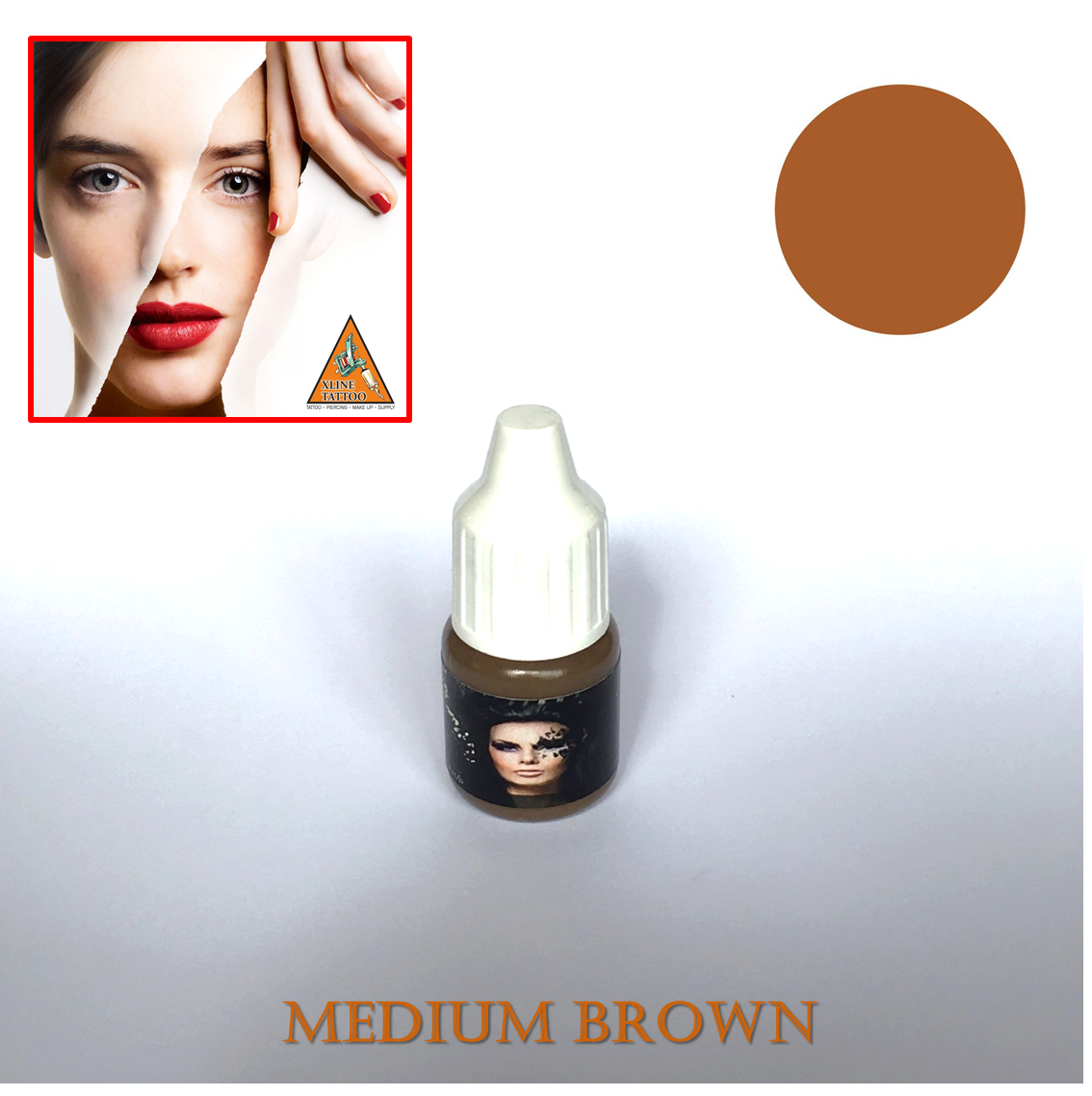 MICROBLADING VE KALICI MAKYAJ BOYASI - MEDIUM BROWN ( U.S.A )