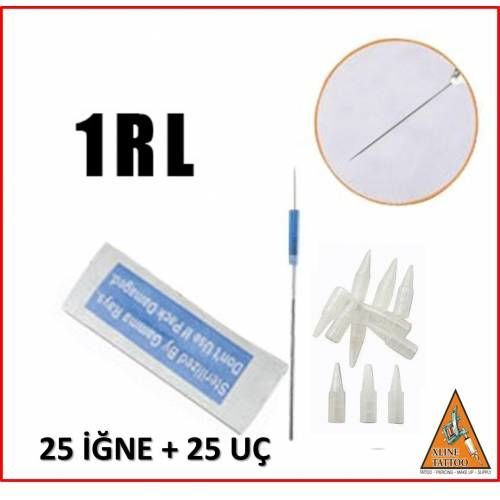 25 ADET KALICI MAKYAJ İĞNESİ VE UCU 25 ADET - 1R