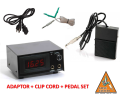 XL766 TATTOO DÖVME MAKİNESİ ADAPTÖR + CLIP CORD + PEDAL SET - ÇİFT JAKLI - USA