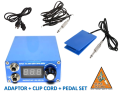 XL-760 TATTOO DÖVME MAKİNESİ ADAPTÖR + CLIP CORD + PEDAL SET - ÇİFT JAKLI - USA