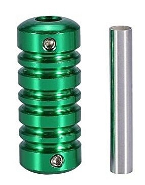 1 Adet 21 mm Dövme Makinası Yeşil Grip Tutacak + Boru + Vidalar