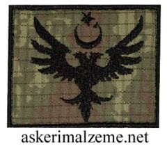 Ayyıldız Türk Bayrağı Çift Başlı Kartal Arması Kamuflaj Patch, Peç Model