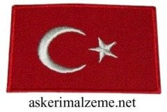 Türk Bayrağı Arması Cırtlı Patch, Peç Model
