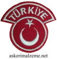 Türk Bayrağı Türkiye Yazılı Yurt Dışı Arma, Patch, Peç Model