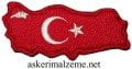 Türkiye Haritası Ayyıldız Kırmızı Renk Arma Patch, Peç Model