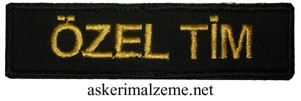 ÖZEL TİM Pantolon Cep Kapağı Yazısı Patch, Peç Model