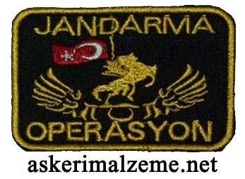 Jandarma Operasyon Arması Patch, Peç Cırtlı Model 2