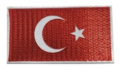 Jandarma Asayiş Bayrak Arması Patch, Peç Cırtlı Model