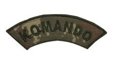 ''KOMANDO'' Yazısı Cırtlı Nakış İşleme Combat için Arma, Patch, Peç Model