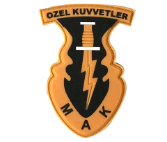 3D Silikon MAK Özel Kuvvetler Arması Patch