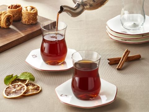 Mislina Çay Bardağı Seti 6 lı Premium