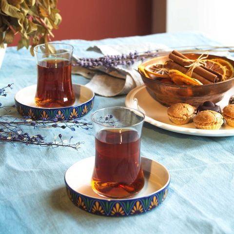 İstanbul Kahvaltı Helen Çay Bardağı Seti 6 lı