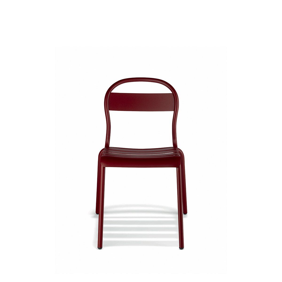 Stecca 1 Kırmızı Kolçaksız Metal Sandalye