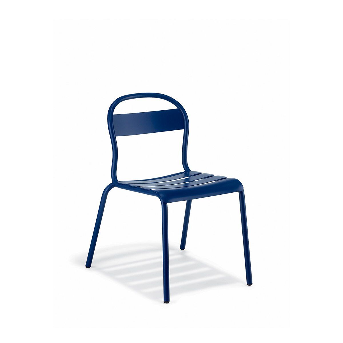 Stecca 1 Koyu Mavi Kolçaksız Metal Sandalye