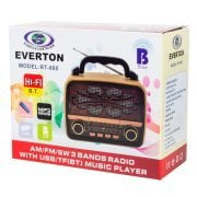 Everton RT-880 Bluetooth, Usb/Sd/Aux/Fm 3 Band Radyo Nostalji Müzik Kutusu
