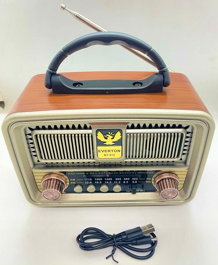 Everton RT-313 Bluetooth, Nostalji , FM/AM/SW  3 Band Radyo ,usb, sd ,Aux, Nostalji mp3 player
