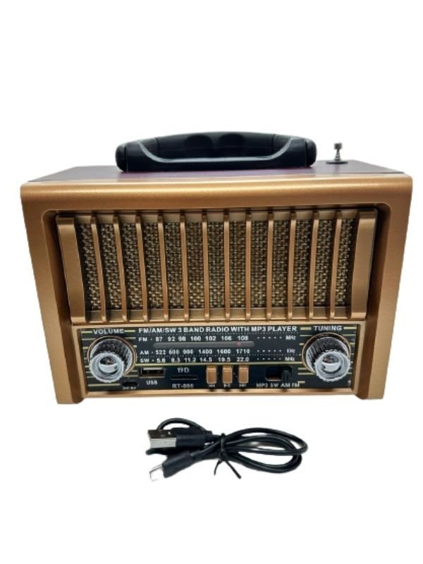 Everton RT-866 Nostalji Müzik Kutusu, Bluetooth, Usb/Sd/Aux/Fm 3 Band Radyo TWS