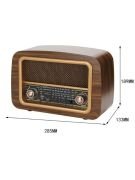 Everton RT-888 Bluetooth, Usb/Sd/Fm 3 Band Radyo Nostalji Müzik Kutusu Büyük Boy