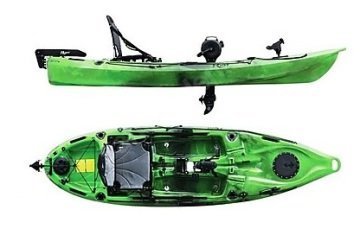 Seaflo Tek Kişilik Pedallı Kano MAKO10 Yeşil